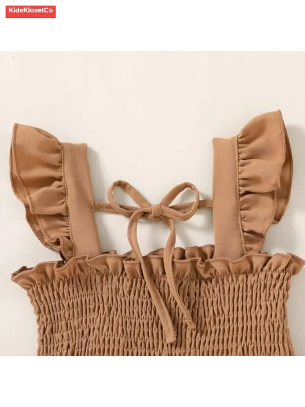 Toddler Ruffle Sleeveless Button Down A-line Sundress